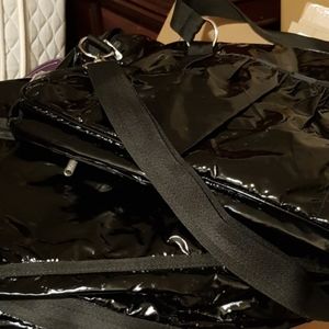 Lesportsac Black Patent Harper Bag NWOT